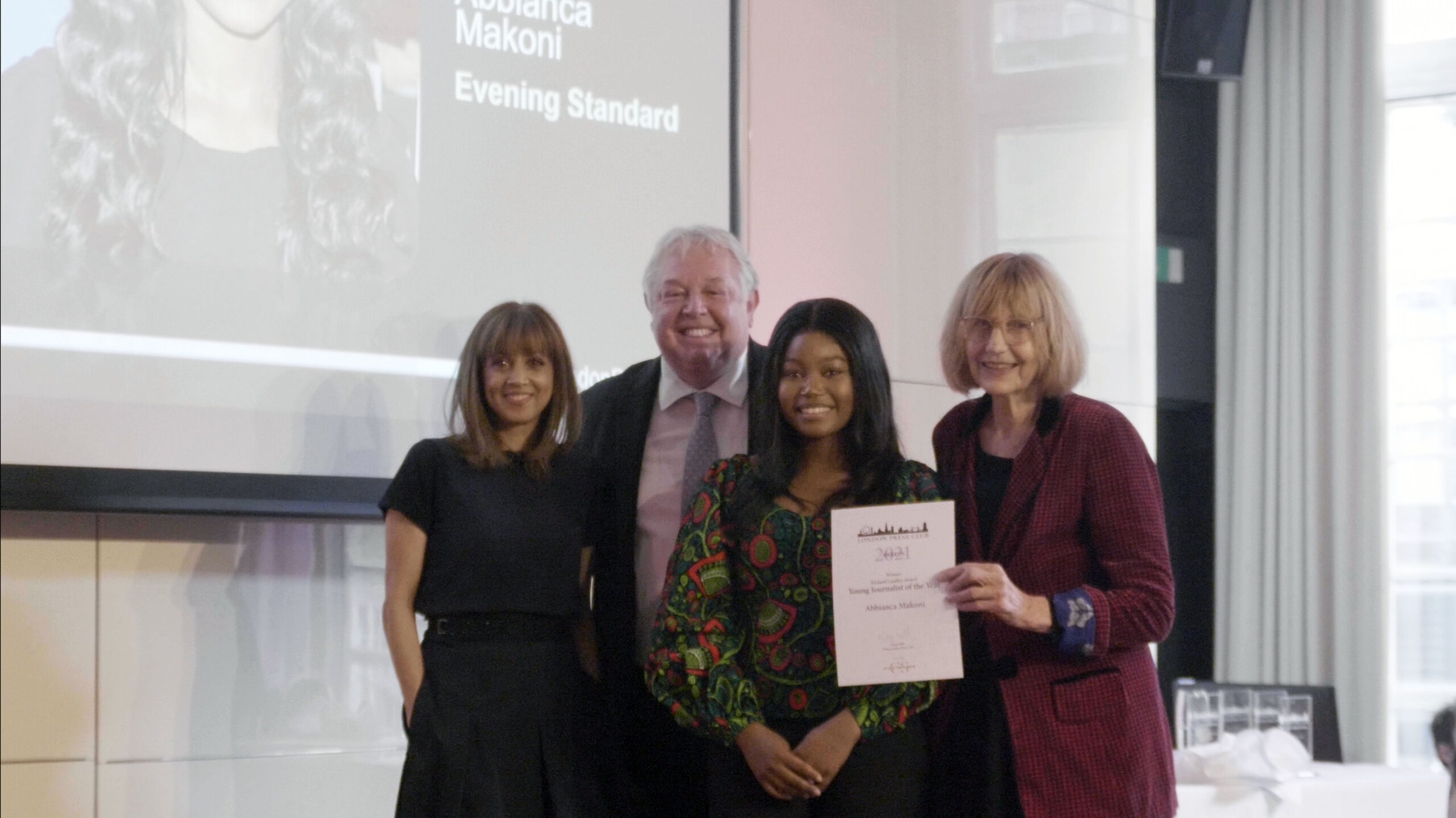 Winners announced at first ‘in person’ media awards since the pandemic